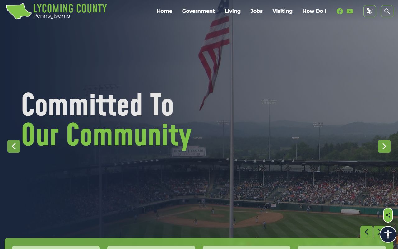 Lycoming County Sheriff Office page for inmate population warrant information